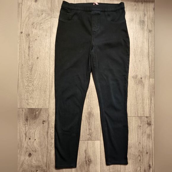 SPANX Stretch Pull-on Jeggings Pants Black Size L - Picture 1 of 5